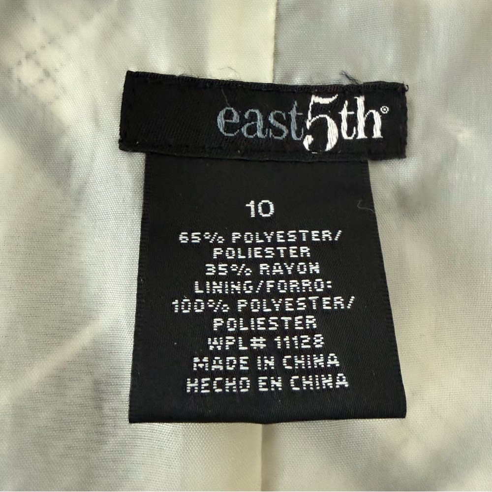 East 5th Plaid Bias Cut Lined Midi Skirt Black/White- Women’s Size 10 - Picture 5 of 11